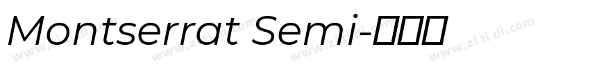 Montserrat Semi字体转换